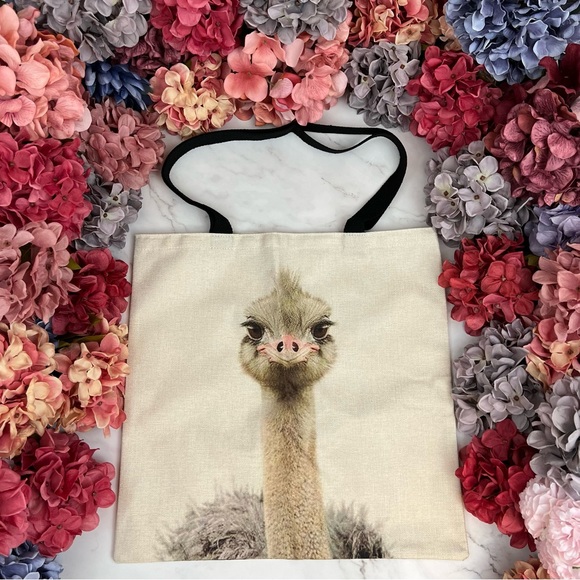 Eco-Friendly Folding Ostrich Tote Bag - Picture 2 of 13